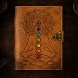 Seven Chakra Diary - with 7 Authentic Semi Precious Stones