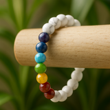 7 Chakra Howlite Bracelet