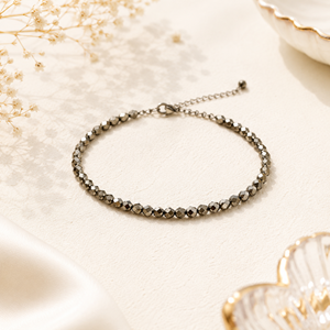 Raw Pyrite Anklet