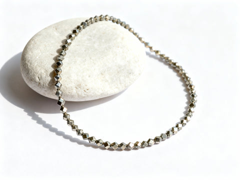Raw Pyrite Anklet Set of 2 – Double Abundance, Double Protection