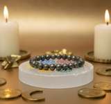 Pyrite Bracelet Combo with Raw Selenite Plate