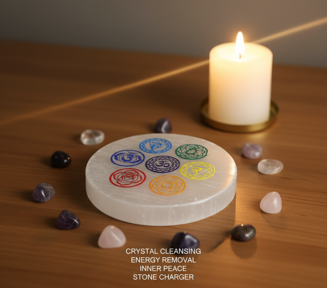 Tiger eye bracelet with Selenite plate(Stone Charger) - Image 2